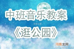 大班音乐逛公园教案反思