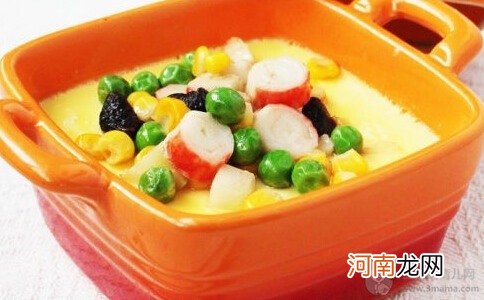 孕期食谱 豆香蟹柳蛋羹