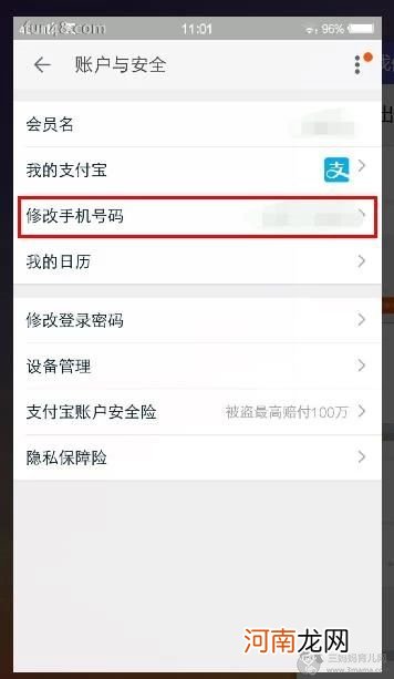 支付宝绑定的手机号怎么改