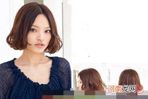 女生时尚潮流梨花烫短发发型图片 浓情高于一切的女生卷烫头发造型设计