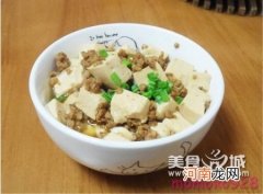 肉末豆腐的做法