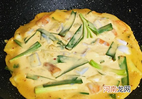 泡菜虾仁煎饼