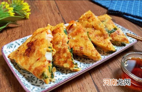 泡菜虾仁煎饼