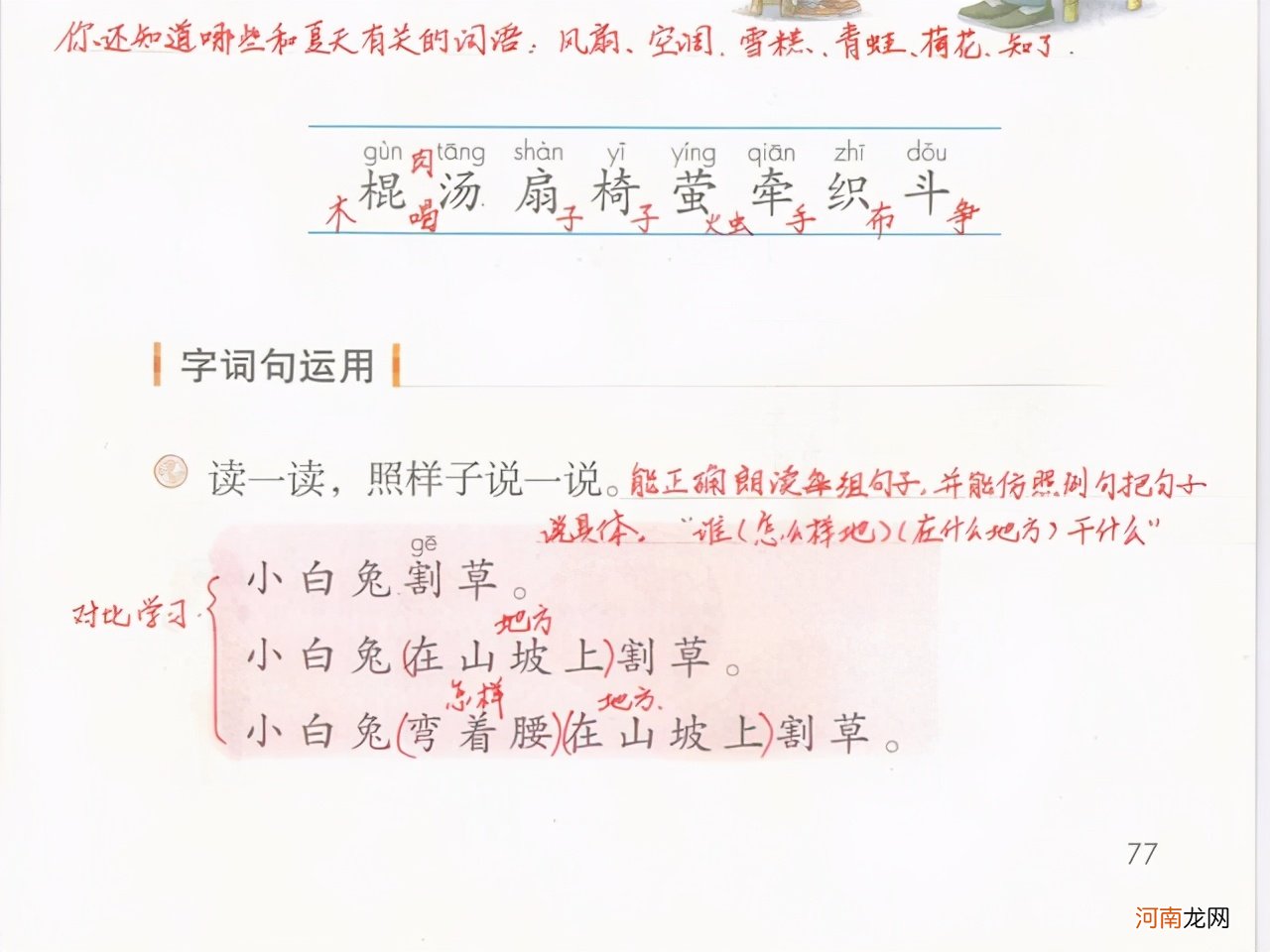 如何搭配小学生应该学习的单词 小学生的单词搭配？