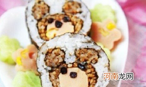 孕期食谱 小熊紫菜寿司