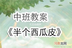 中班语言活动西瓜皮教案反思