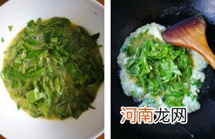 农家特色菜花椒芽炒蛋