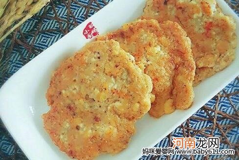 婴儿补钙食谱：虾仁豆腐饼