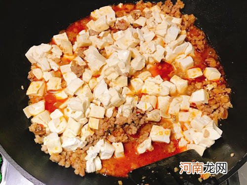 麻婆豆腐不辣的家常做法