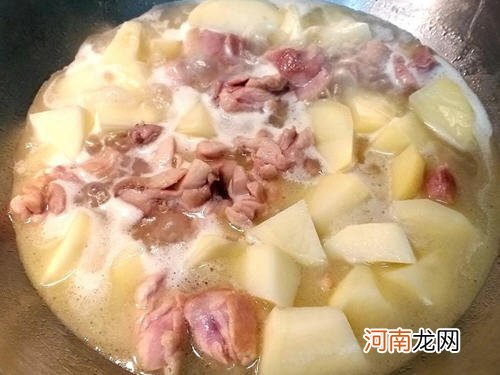 马铃薯炖鸡肉盖饭