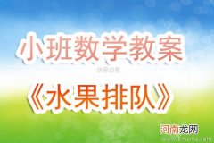 小班安全活动教案：排队走教案