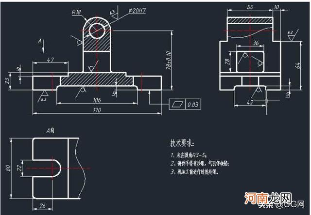 沒有空间想象也可以秒杀机械三视图哦 三视图如何看