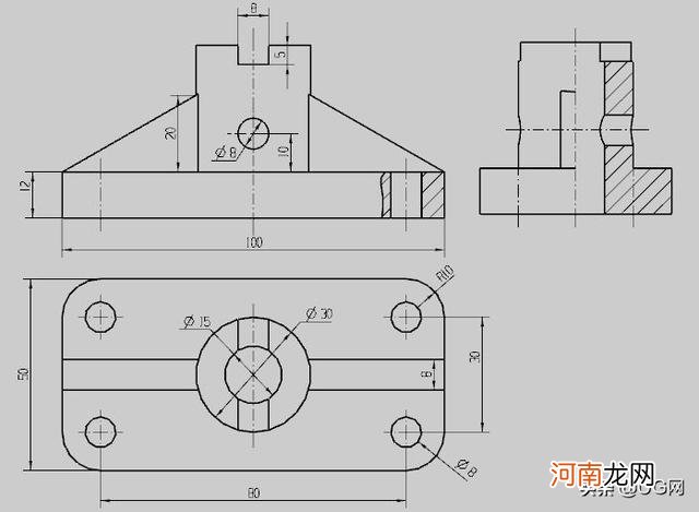 沒有空间想象也可以秒杀机械三视图哦 三视图如何看