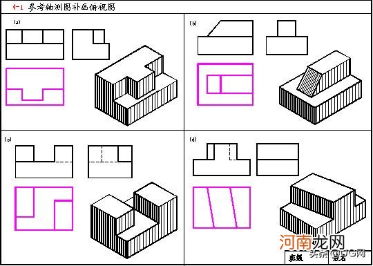 沒有空间想象也可以秒杀机械三视图哦 三视图如何看