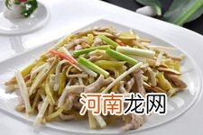 韭黄炒肉丝