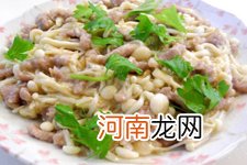 金针菇炒肉的做法