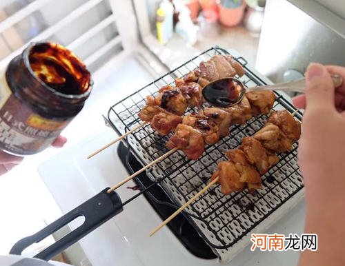 上班族方便：烤鸡肉串