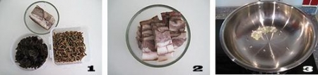木耳干豆角炒肉的做法