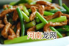 蒜苗炒肉丝的做法