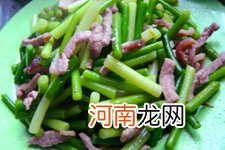 蒜苗炒肉丝的做法