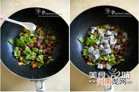 火龙燕麦牛肉粒的做法