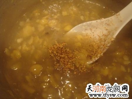 桂花栗子汤的做法