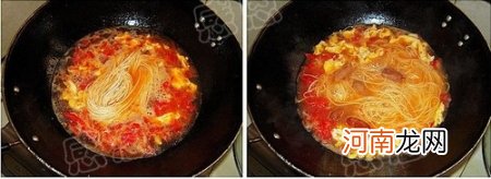 番茄鸡蛋荆芥汤面的做法