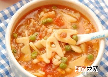 孕期食谱 茄汁字母面片汤