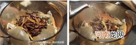 螃蟹糯米饭的做法