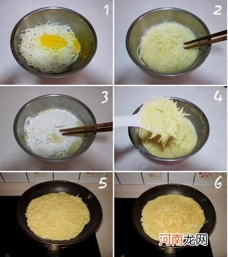 鸡蛋土豆丝饼的做法