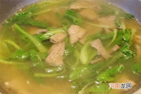 鸡毛菜猪肝汤的作法 鸡毛菜猪肝汤的功效