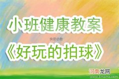 附教学反思 大班健康活动教案：拍球教案