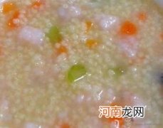 婴儿补钙食谱：小米虾滑粥