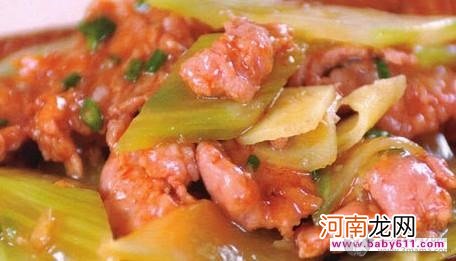 孕妇食谱：莴苣肉片