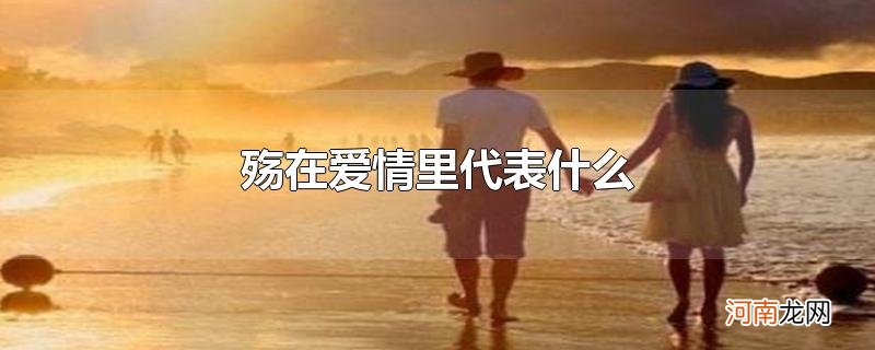 殇在爱情里代表什么