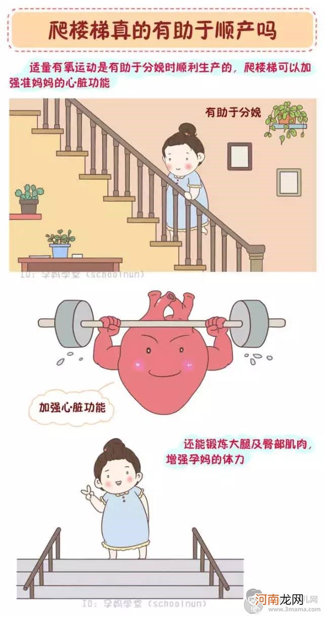 漫画：爬楼梯真的有助于顺产吗？