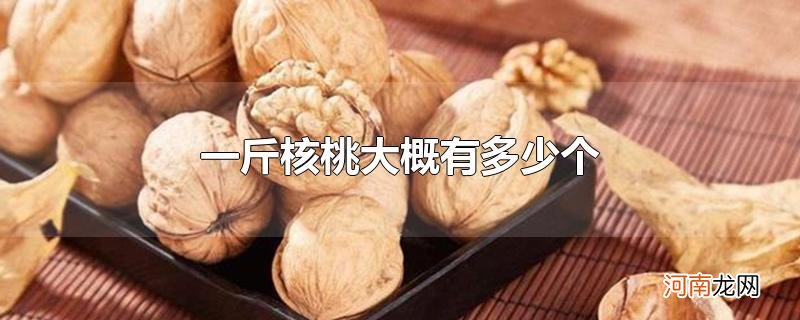 一斤核桃大概有多少个