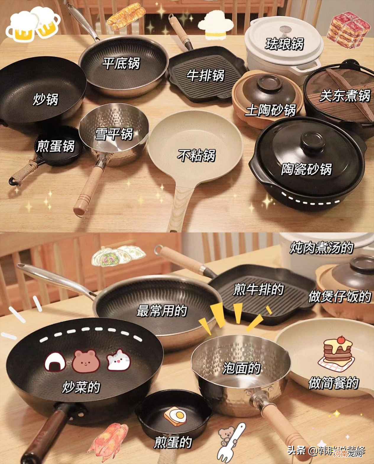 有这五种锅就够了。 锅里有什么锅？