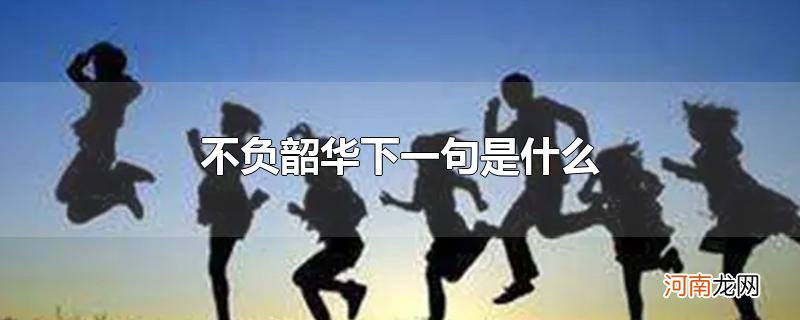 不负韶华下一句是什么