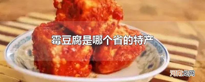 霉豆腐是哪个省的特产