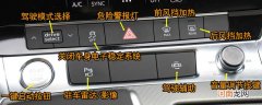 奥迪A4L中控按钮图解，A4L车内按键功能说明