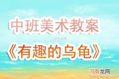 中班美术活动可爱的小乌龟教案反思