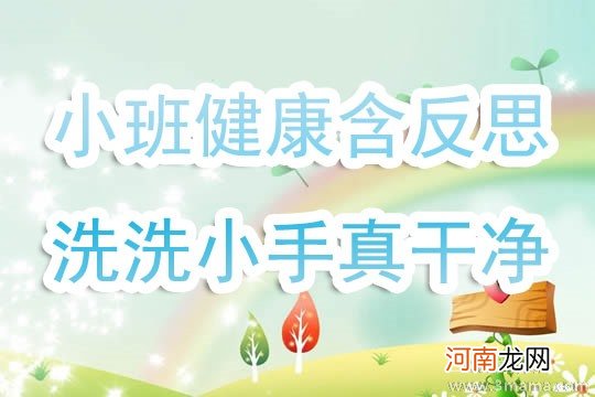 小班健康活动教案：小手真干净教案