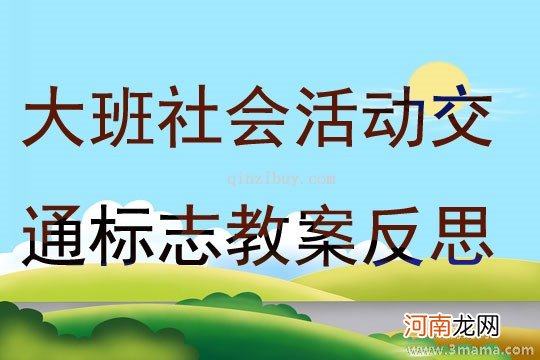 中班社会活动交通标志作用大教案反思