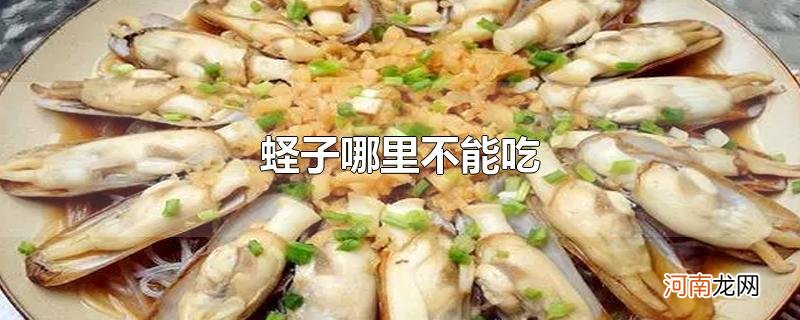 蛏子哪里不能吃