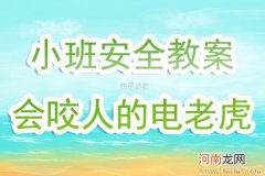 小班安全会咬人的电老虎教案