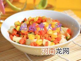 孕中期孕妇食谱——小炒玉米山药丁