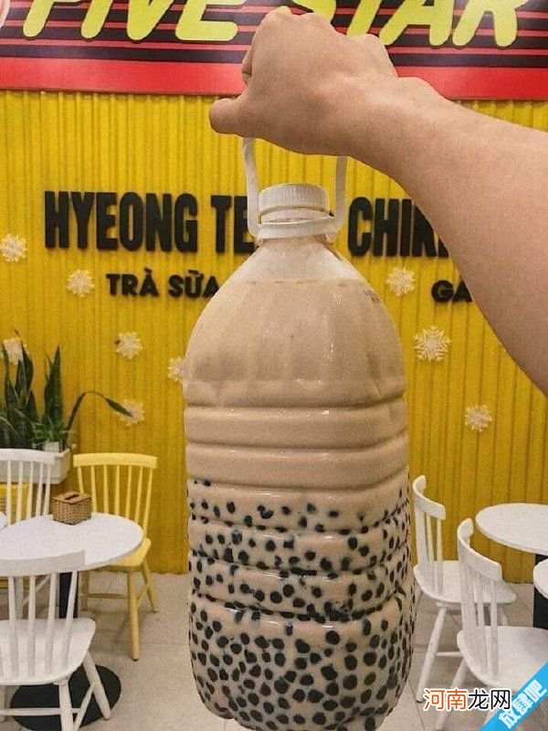 大塑料瓶桶装珍珠奶茶