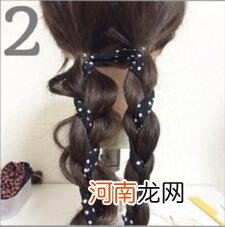 用发带怎么扎马尾 发带怎么用带图解步骤