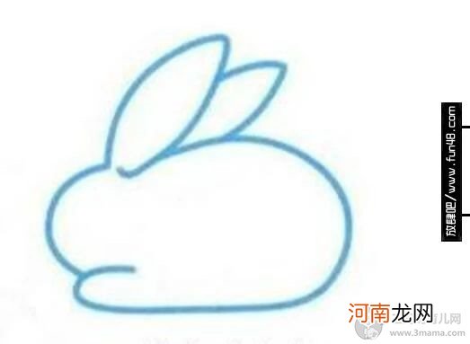 怎样画简笔画小兔子